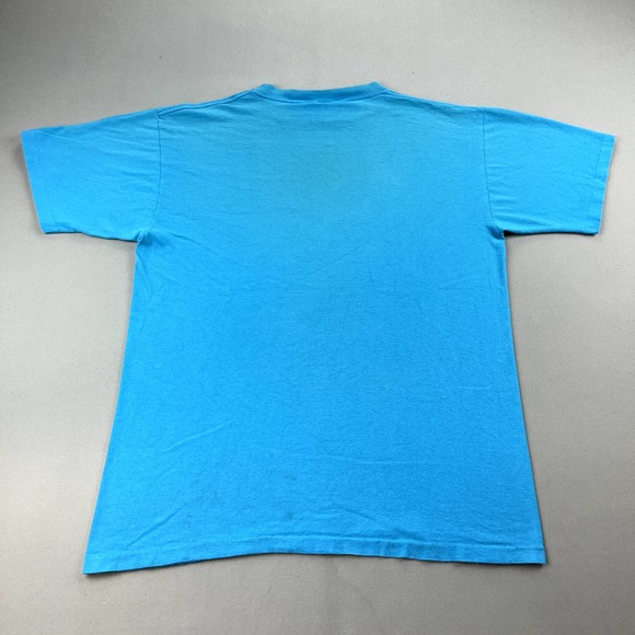 Vintage Sail Boat T-Shirt Mens Large Blue Ocean Art Nautical Chicago USA 90s - Picture 5 of 16